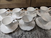 Luksusowy Serwis Kawowy/Herbaciany – 7 Filiżanek i 7 Spodków