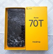 Uszkodzony Smartfon Realme Note 70T 4/128GB Funkcje AI 6,74" złoty