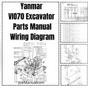 Yanmar VIO70 Excavator Parts Manual Katalog części, schemat elektryczny
