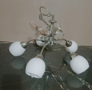 Żerandol z 5 lampami  chrom