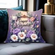 Dla Dziadka poduszka 40x40 prezent wrzosowa