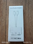 Czytnik kart pamięci SD/microSD pendrive USB-C i Lightning 