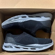 Skechers Denison 210431/BLK wsuwane sneakersy czarne