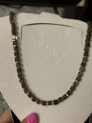 Naszyjnik kwarc dymny