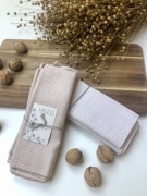 Lniane ręczniki kuchenne chłonne ściereczki 4szt