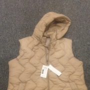 Bezrękawnik kamizelka damska pikowana ELLEN ROSE beżowa khaki 6 XL