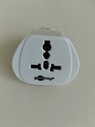Goobay Uniwersalny adapter podróżny 230 V (UK, CH, I, US -> CZ), biały