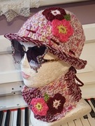 Szydelkowy komplet dla dziewczynki 5-8 lat 