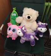 Zestaw pluszaków maskotek 5 sztuk