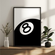 Plakat Stussy Ball A4 w RAMCE