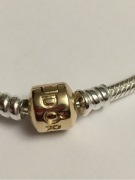 Pandora bransoletka rozmiar 21 złote zapięcie