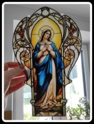 Nowy witraż dekoracja okienna MARYJA Matka Boża NMP ozdoba religijna