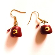 Kolczyki z modeliny fez Stanka gravity falls alternative vintage handmade