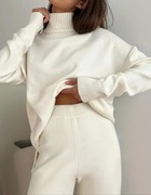 Dres komplet kobiecy viral kremowy rozmiar M