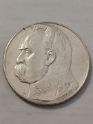 Srebrna moneta 10zł z 1938r. Piłsudski