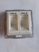 Gniazdo Kat. 6 Podwójne HAGER Polo Optima- Używane