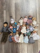 Zestaw 20 lalek porcelanowych (kolekcja DeAgostini + inne)