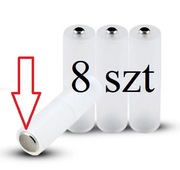 Adapter konwerter przejściówka AAA do AA z pełnym minusem 8 sztuk
