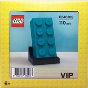 LEGO 6346102 Turkusowy Klocek 2x4 Teal Buildable Brick +GRATIS