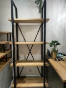 Regał industrialny stylu loft Dąb 