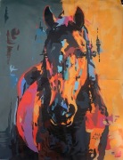 Obraz akrylowy ręcznie malowany ,,kolory" około 40x50cm