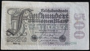 " 500 Mio.Mark 22.8.1923 Ros 109f ...za 3,99 zl "