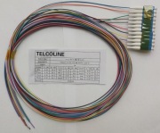 Pigtail LC/UPC Singlemode 9/125 G657 2M 12szt Telcoline Silver Class