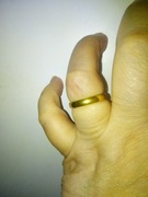 Obrączka unisex pozłacane rozmiar 19