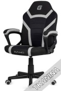 Fotel obrotowy do biurka MARIO BLACK + DARK GREY