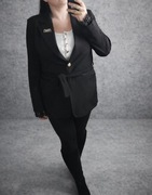 Marynarka koronka hit elegancka czarna 