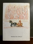 Maria Schwartz-Schier pocztówka 1977 Boże Narodzenie