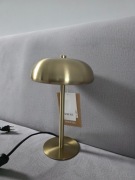 Nowa lampa stołowa biurkowa zara home grzybek kolor złoty 