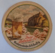 Podkładka pod piwo z browaru Sudetenbräu w Uściu nad Łabą niem. Aussig