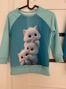 Bluza w białe kotki r 122