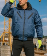 Kurtka Robocza Zimowa Ocieplana Męska Ochronna Pilotka Bomberka Ciepła