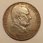 Czechosłowacja 100 koron 1951 r. -  srebro