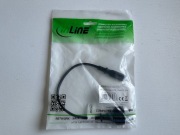 Krótki kabel zasilający 0,3 metra, wtyczka Euro