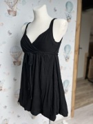 Tunika ciążowa czarna sukienka damska krótka bombka rozciągliwa