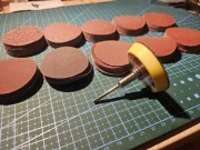 Zestaw krążek 2" do szlifowania + pady paper ścierny gradacje od 60 do 2000