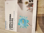 Lampka, lampa ścienna z naklejką , dekoracja pokoju dziecka 