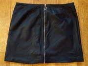 H&M DIVIDED czarna skórzana spódniczka 42 NOWA