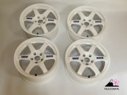 Komplet kutych felg RAYS VOLK RACING TE37OG 17 CALI 8,5J +30 5X114.3 białe
