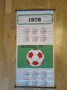 Kalendarz 1978 ścienny MUNDIAL 1978r Argentyna '78 PRL DUŻY