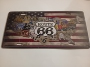 Tablica rejestracyjna do powieszenia dekoracja  drewno Route 66 29,5x14,5cm