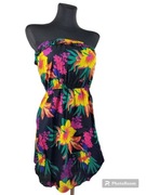 Sukienka wzór tropikalny w kwiaty 34,XS New Yorker Amisu