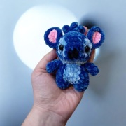 Maskotka Stitch amigurumi handmade 