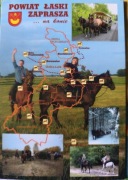 POWIAT ŁASKI HERB MAPKA KONIE 
