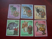 Gwinea Bissau 2010 MNH Fauna Zwierzęta Dzikie Psy