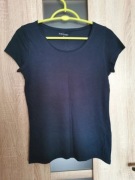 Granatowa koszulka T-shirt na krótki rękaw rozmiar S