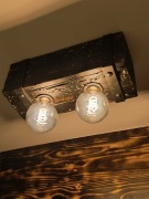 Lampa ze starej belki 